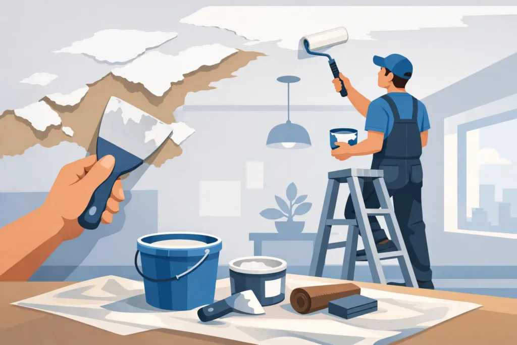 How to Repair Peeling Ceiling Paint Properly
